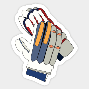 Cricket Batting Gloves Clipart Sticker